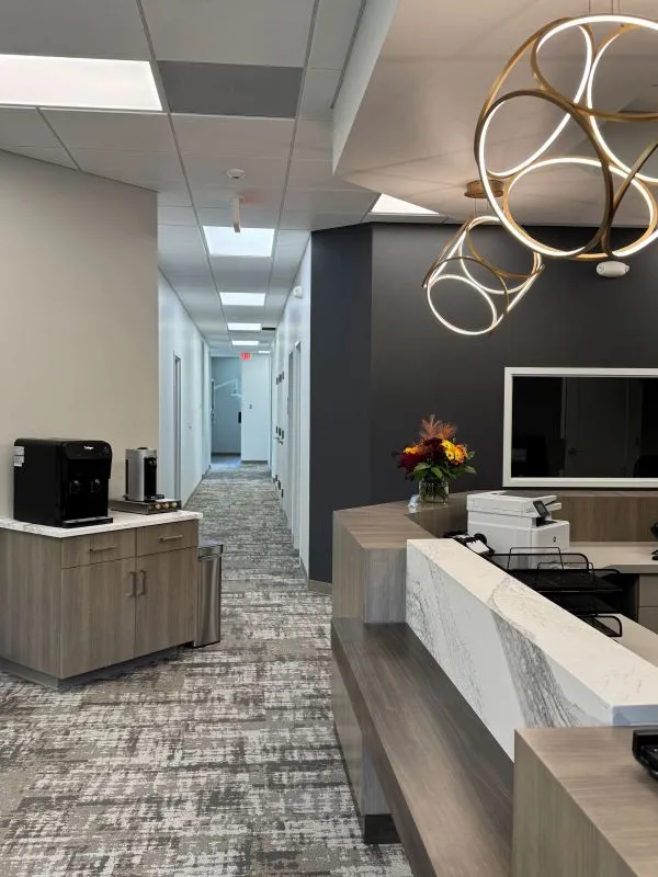 Sarauer Family Dental Front Denk and Hallway